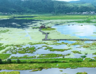 神奇的高原火山堰塞湖沼泽湿地